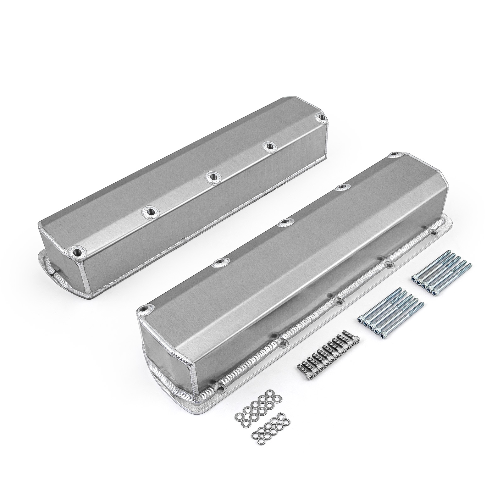 MEDICEMFG Aluminum Valve Cover Spacers 1/2 Inch - Oldsmobile 330 350 400 425 455 - Mill Finish - VCS27-12